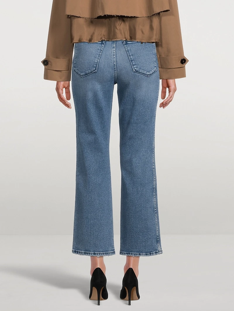 Good Curve Straight-Leg Jeans With Fray Hem