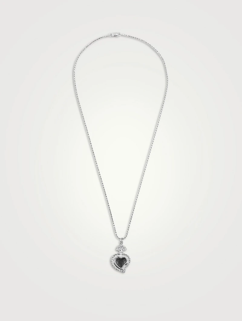 Radiant Heart Rope Necklace