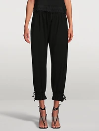 Joggers With Shirred Cuffs