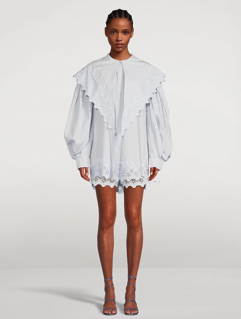 Embroidered Cotton Shorts