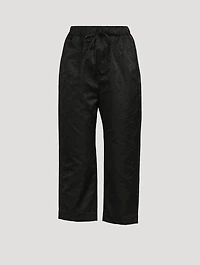 Daisy Faille Straight-Leg Trousers