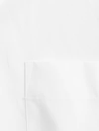 Layered Signature Sleeve Cotton Shirt