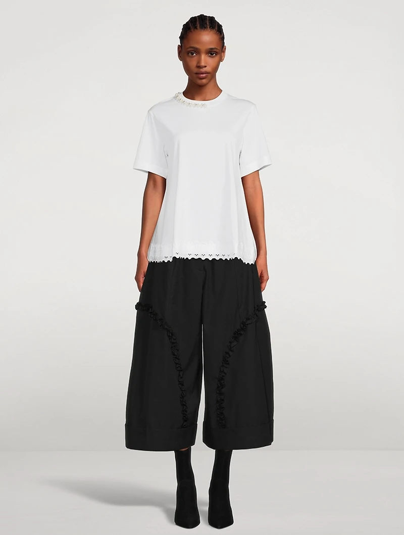 Embellished A-Line T-Shirt