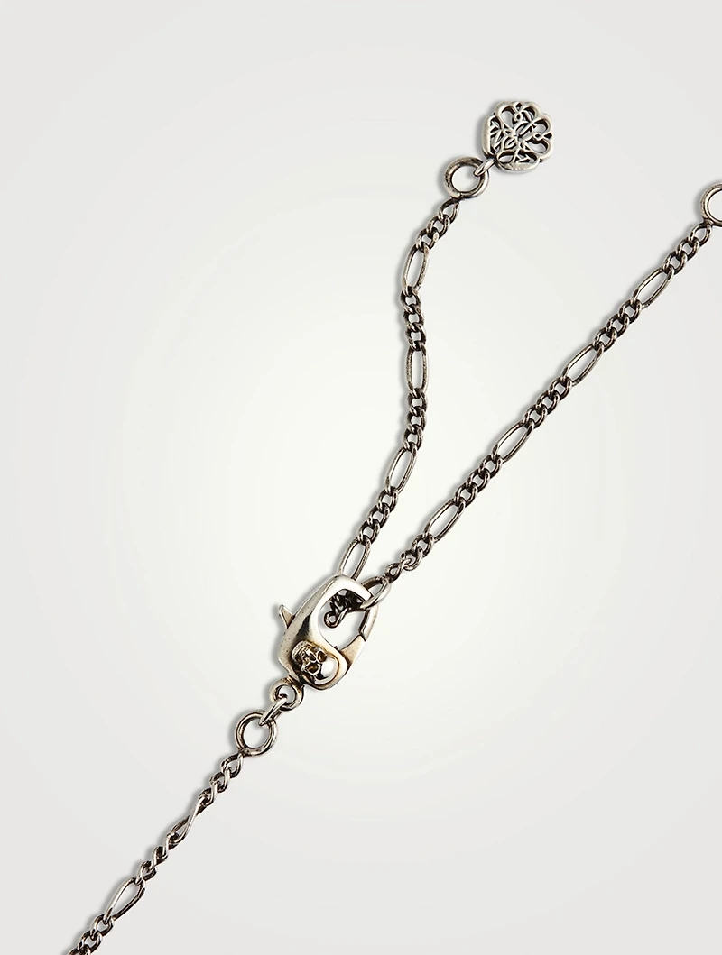 Studded Seal And Skull Necklace