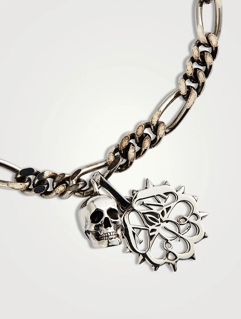 Studded Seal And Skull Bracelet