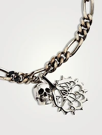 Studded Seal And Skull Bracelet