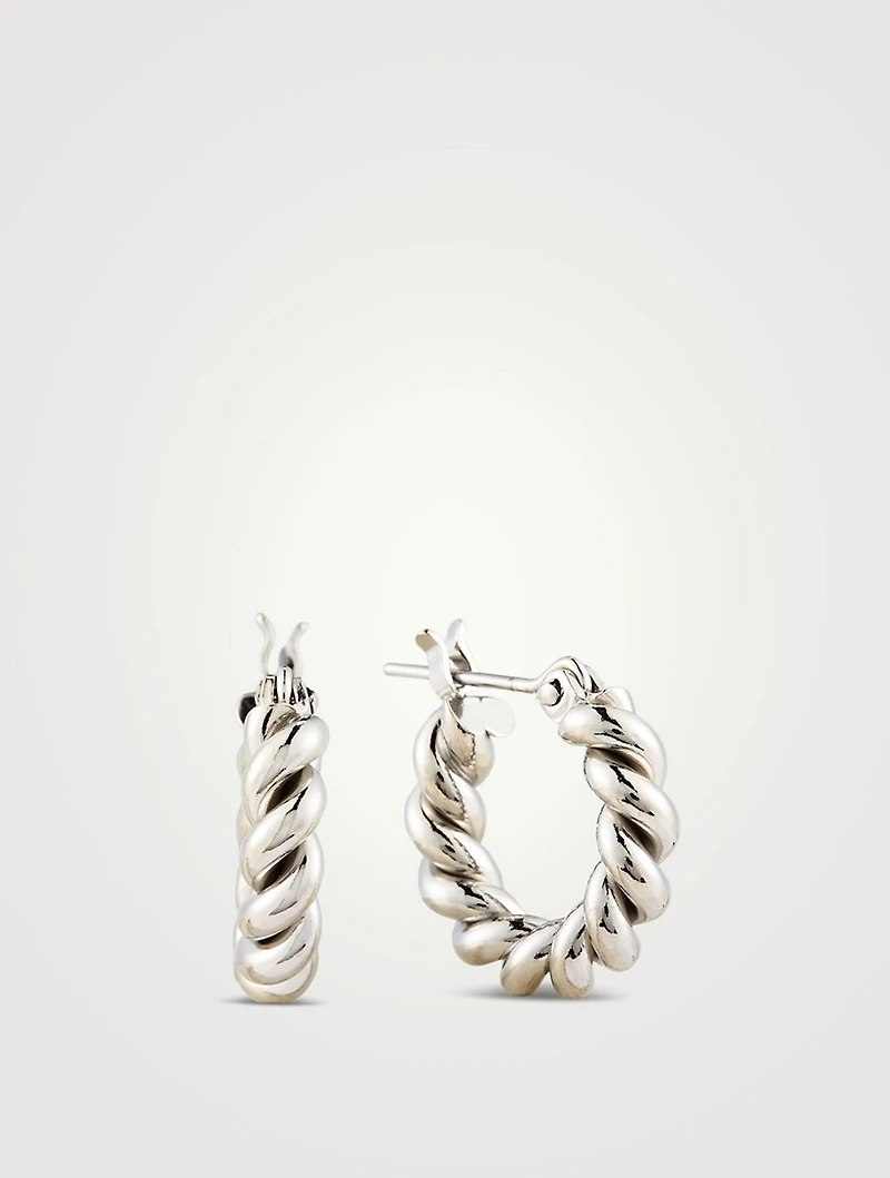 Mini Twist Hoop Earrings