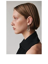 Tesoro Heart Drop Earrings