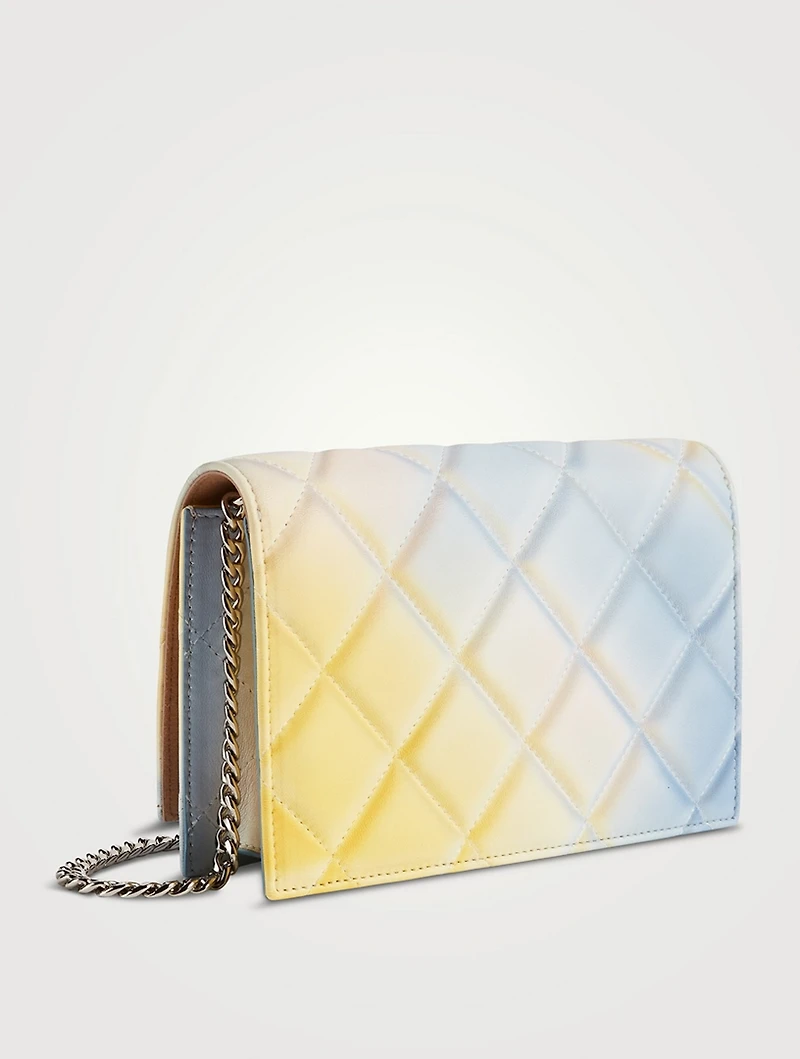 Mini Skull Degradé Quilted Leather Bag