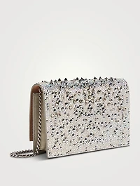 Mini Skull Embellished Suede Bag