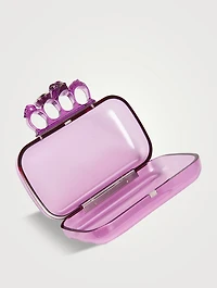 Skull Four-Ring Acrylic Clutch