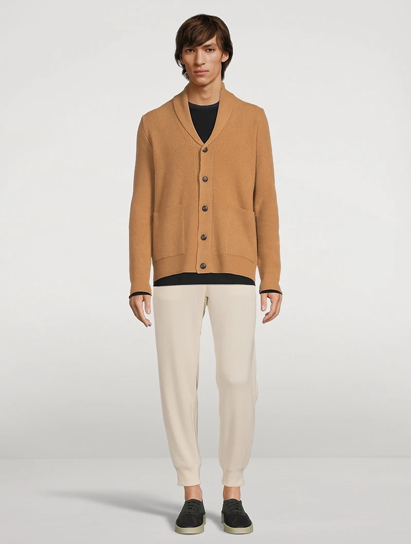 Wool And Cashmere Shawl Cardigan