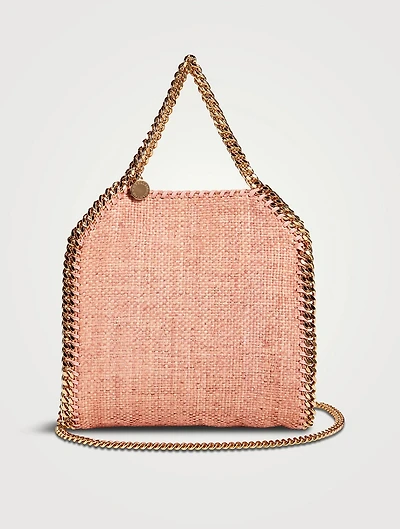 Mini Falabella Raffia Tote Bag