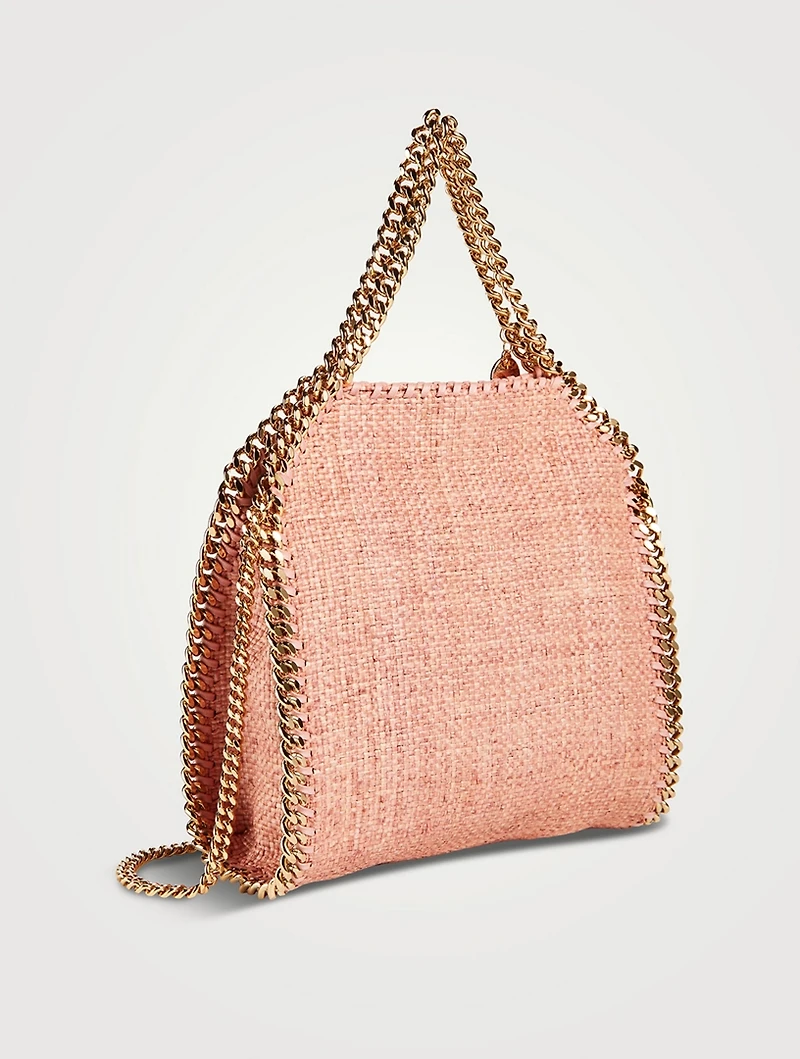 Mini Falabella Raffia Tote Bag