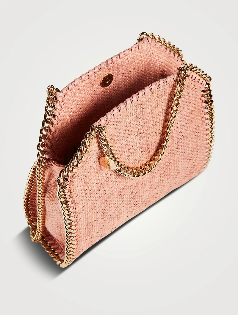 Mini Falabella Raffia Tote Bag
