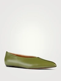 Dancer Colourblock Leather Flats