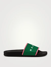 Jacquard Pool Slide Sandals