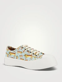 Pablo Canvas Sneakers Tiger Print