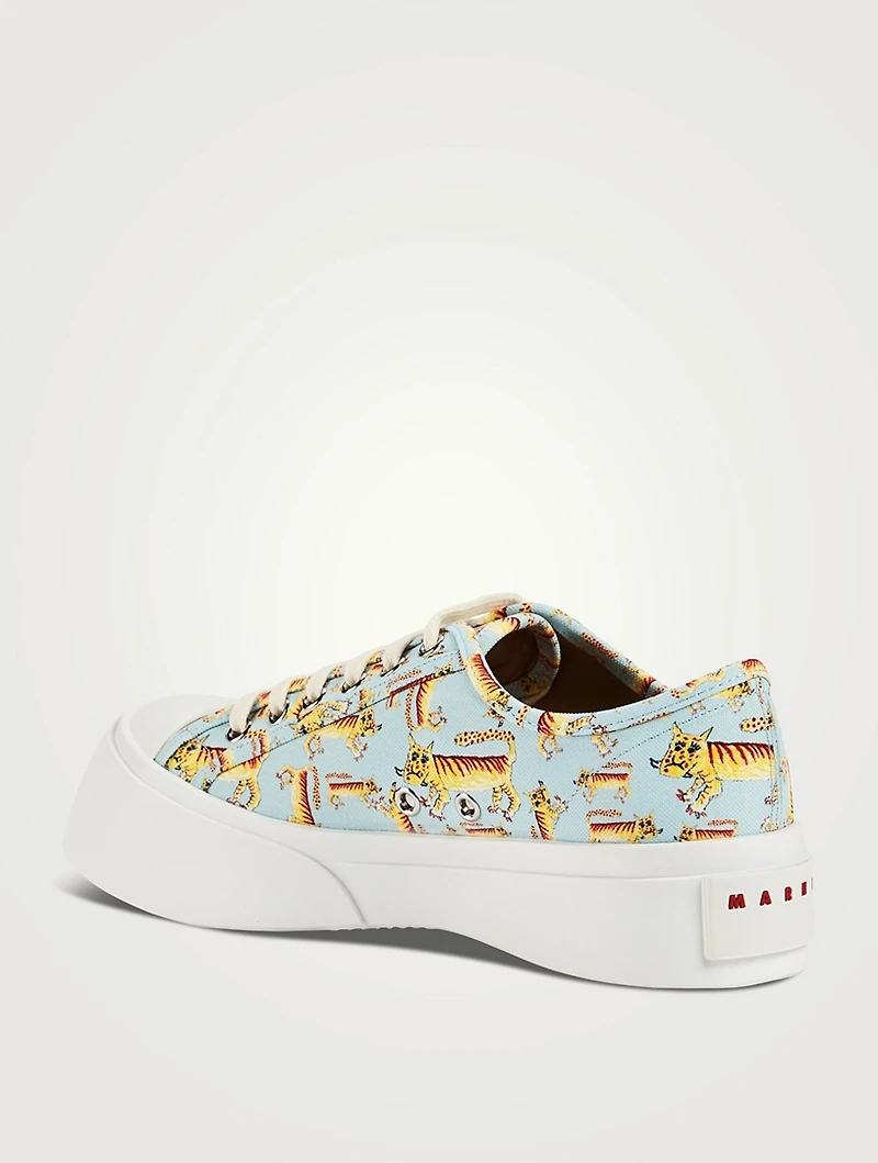 Pablo Canvas Sneakers Tiger Print