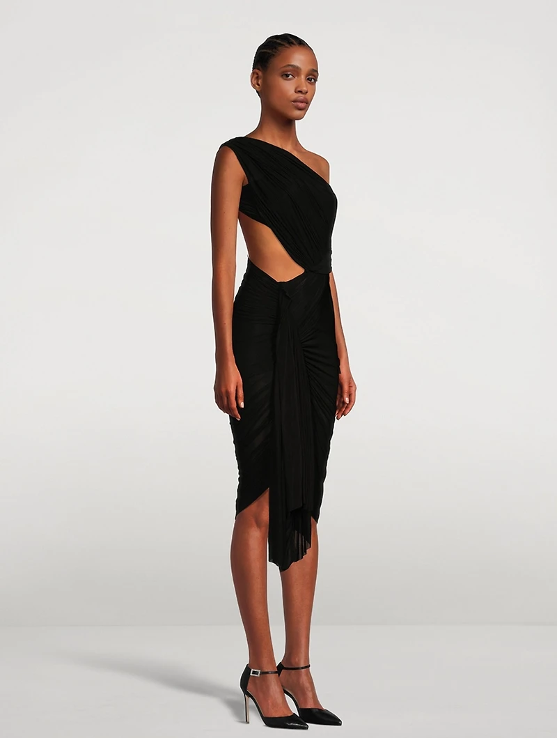 Asymmetric Jersey Dress