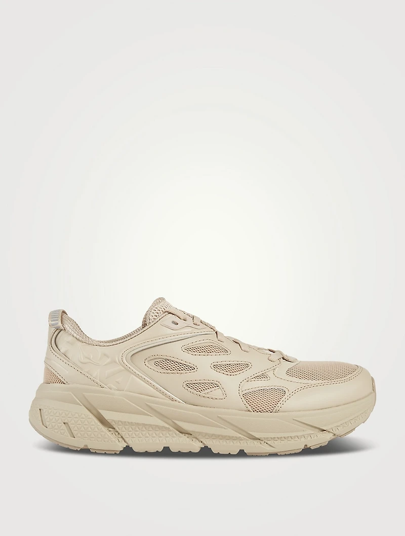 Clifton L Mesh And Leather Sneakers