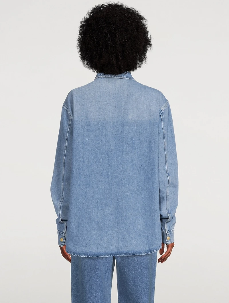 Josephine Skriver x Triarchy Denim Travel Shirt