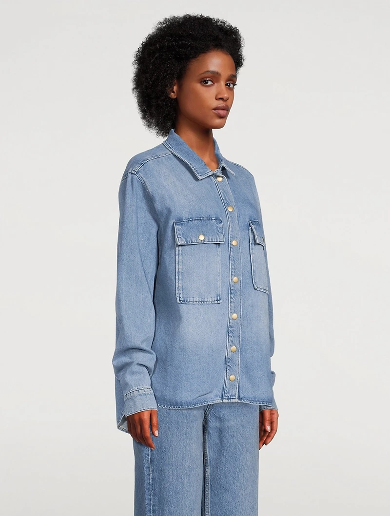Josephine Skriver x Triarchy Denim Travel Shirt