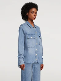 Josephine Skriver x Triarchy Denim Travel Shirt