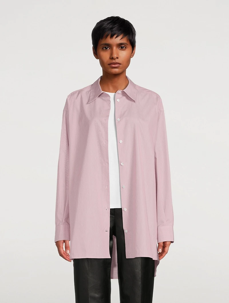 Luka Cotton Shirt Striped Print