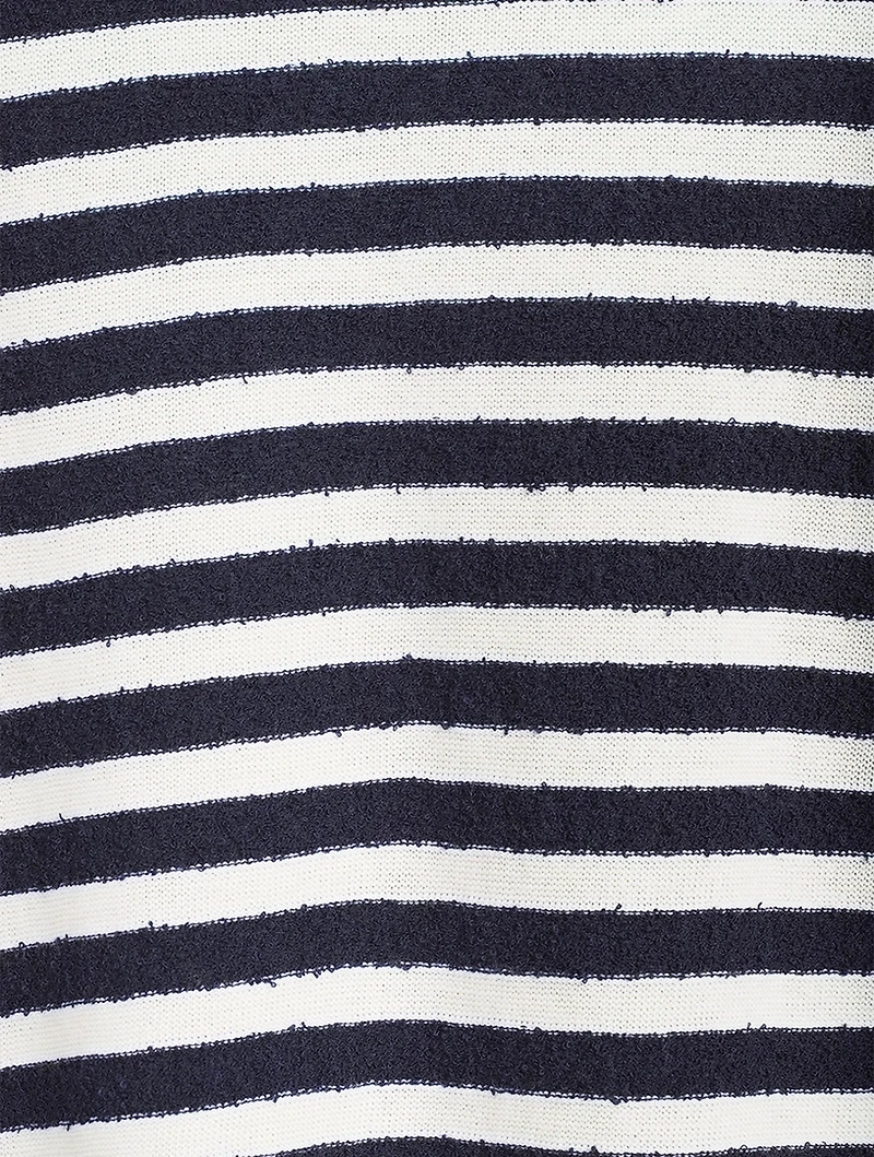 Giusti Cashmere And Cotton Striped Knit Sweater