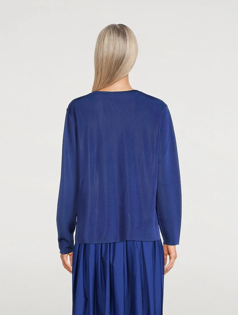 Lucla Reversible V-Neck Long-Sleeve Top