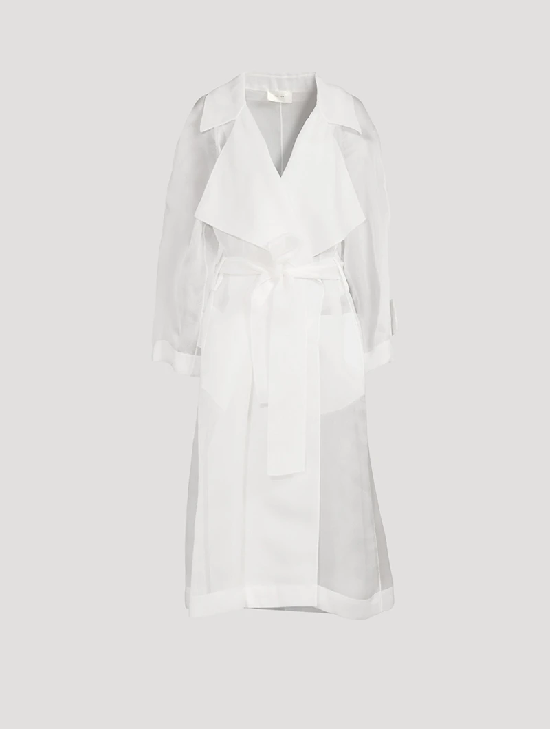 Lau Sheer Silk Trench Coat