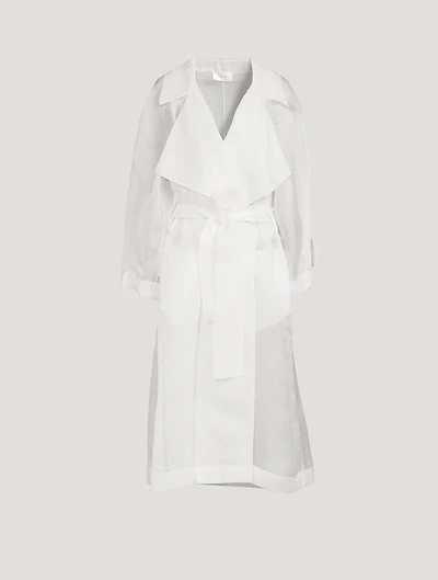 Lau Sheer Silk Trench Coat