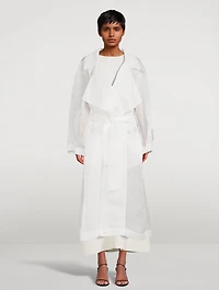 Lau Sheer Silk Trench Coat