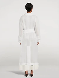Lau Sheer Silk Trench Coat