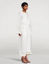 Lau Sheer Silk Trench Coat