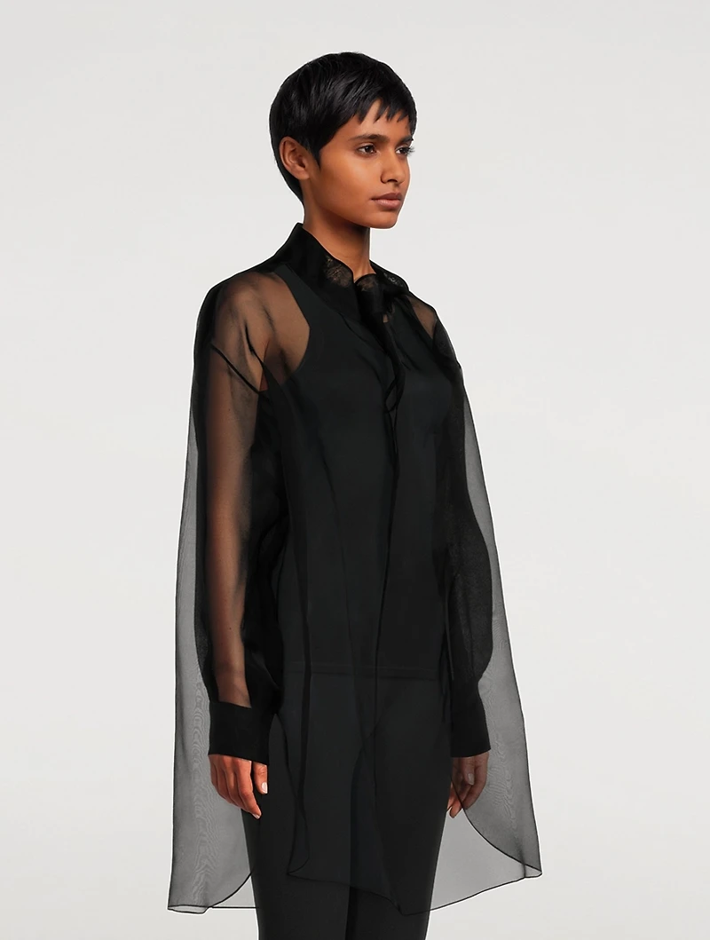 Talia Silk Organza Shirt