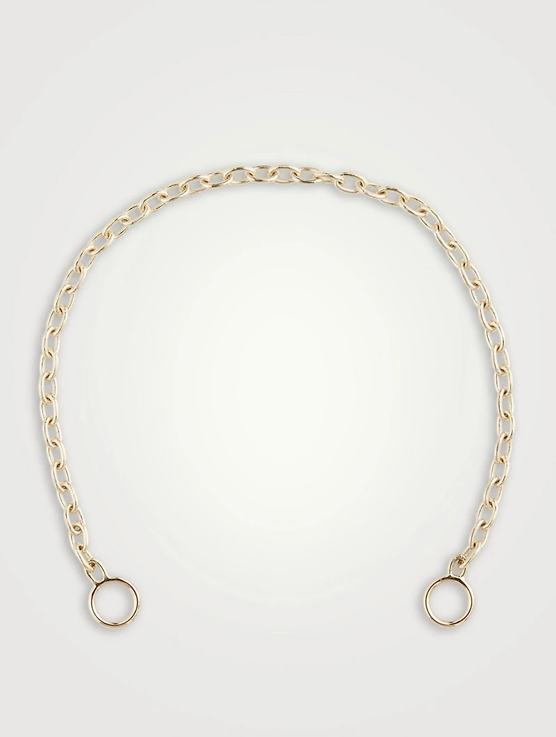 6.5-Inch 14K Gold Pulley Chain Bracelet