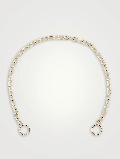 6.5-Inch 14K Gold Pulley Chain Bracelet