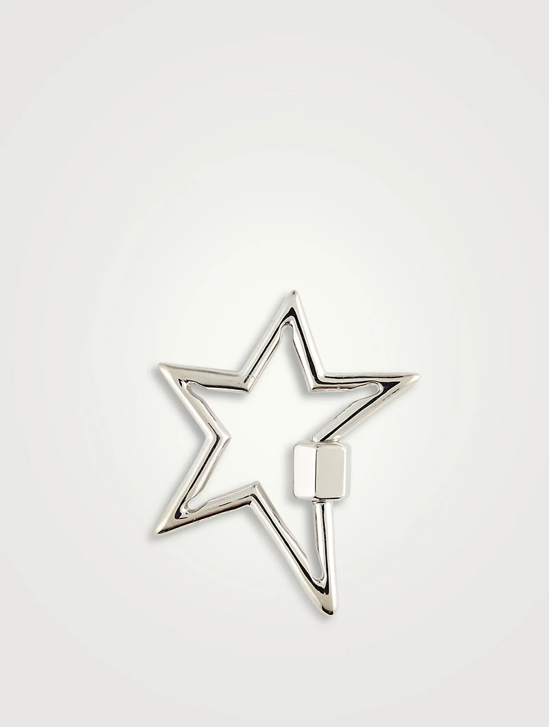 Large Starlock 14K White Gold Pendant