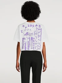 Palm Tree Logo Cropped T-Shirt