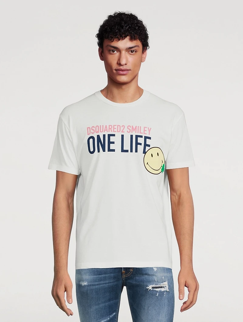 Smiley Recycled-Cotton Cool T-Shirt