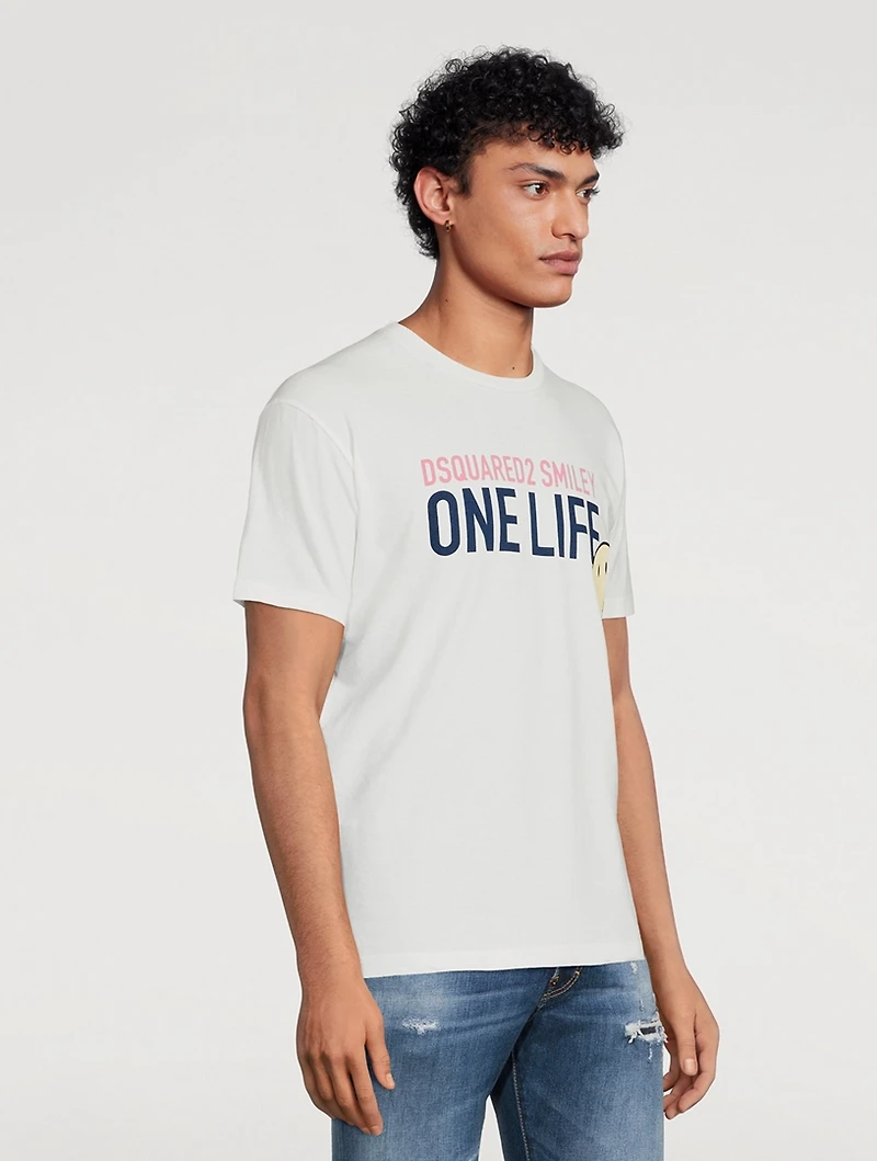 Smiley Recycled-Cotton Cool T-Shirt