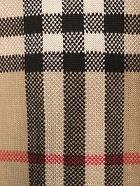 Wool And Cashmere Jacquard Sweater Dress Check Print