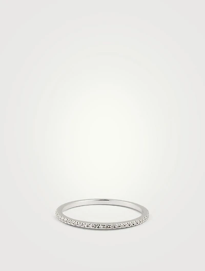 14K Gold Eternity Stack Ring With Diamonds