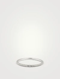 14K Gold Eternity Stack Ring With Diamonds