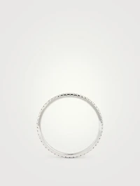 14K Gold Eternity Stack Ring With Diamonds