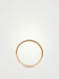 14K Gold Eternity Stack Ring With Diamonds