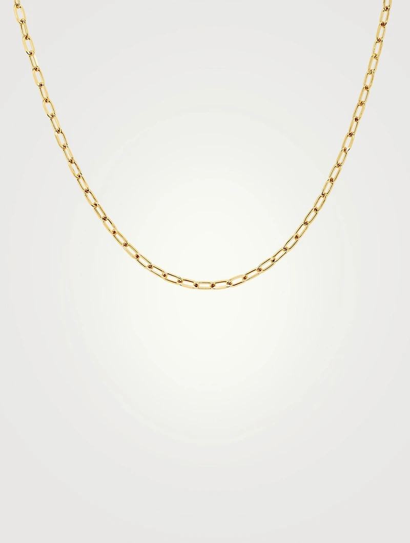 14K Gold Mini Link Necklace