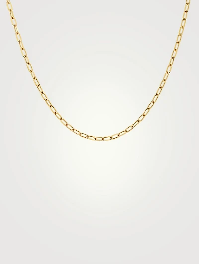 14K Gold Mini Link Necklace